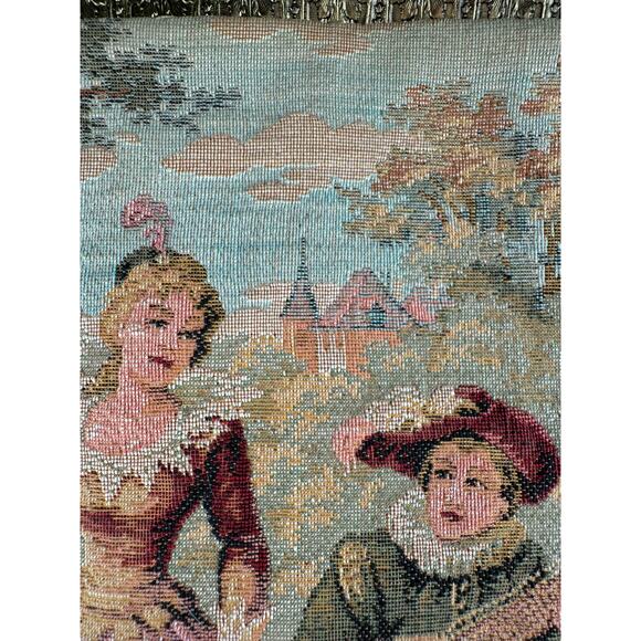 1930's French Woven Tapestry Purse with Orchestra Ticket Stub from 1970 - Picture 7 of 15